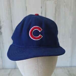 MLB Chicago Cubs New Era Fitted Baseball Hat Cap Size 7 1/8 Official On Field